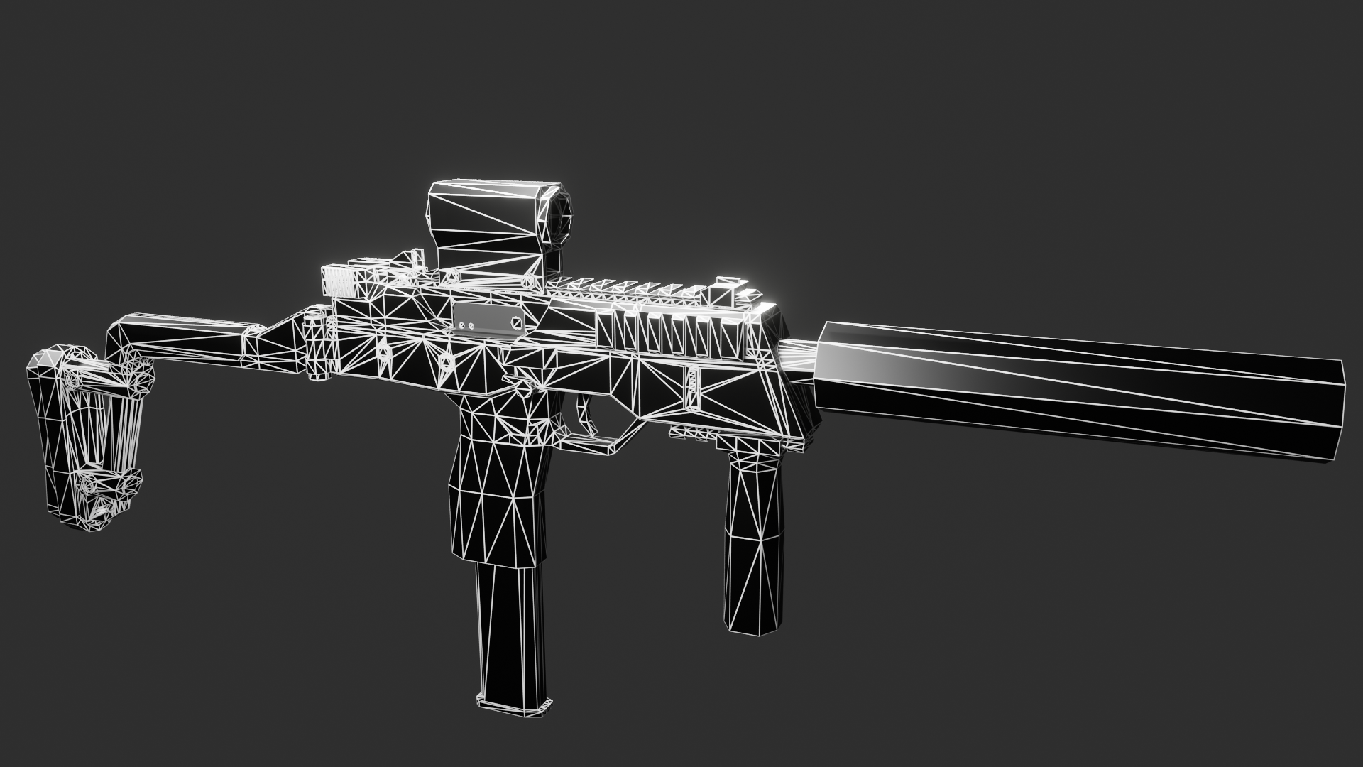 Low Poly MP9 Modified preview image 6